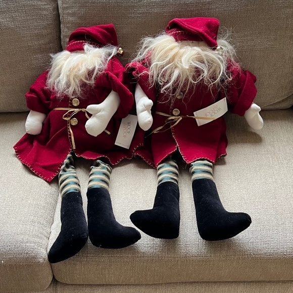 VTG Woof & Poof Large Santa w W&P Button & tag - Picture 4 of 6